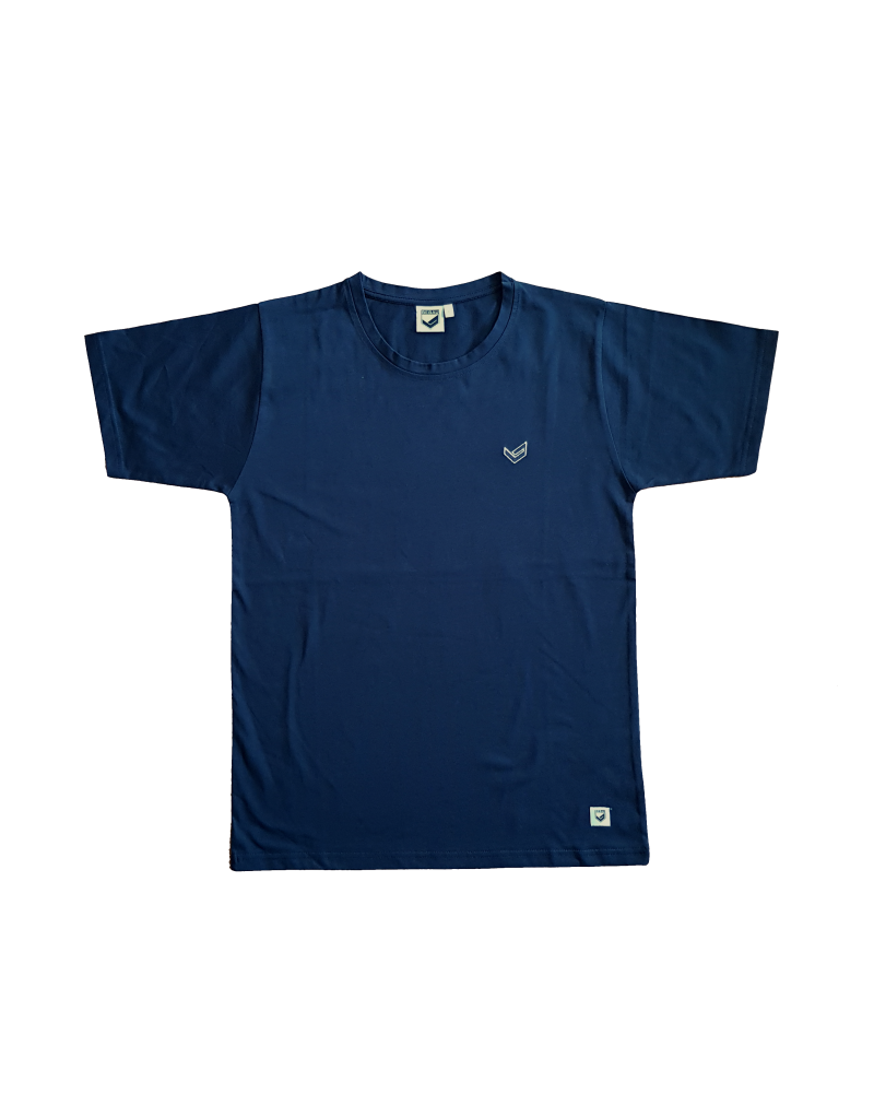 T-shirt azul escura